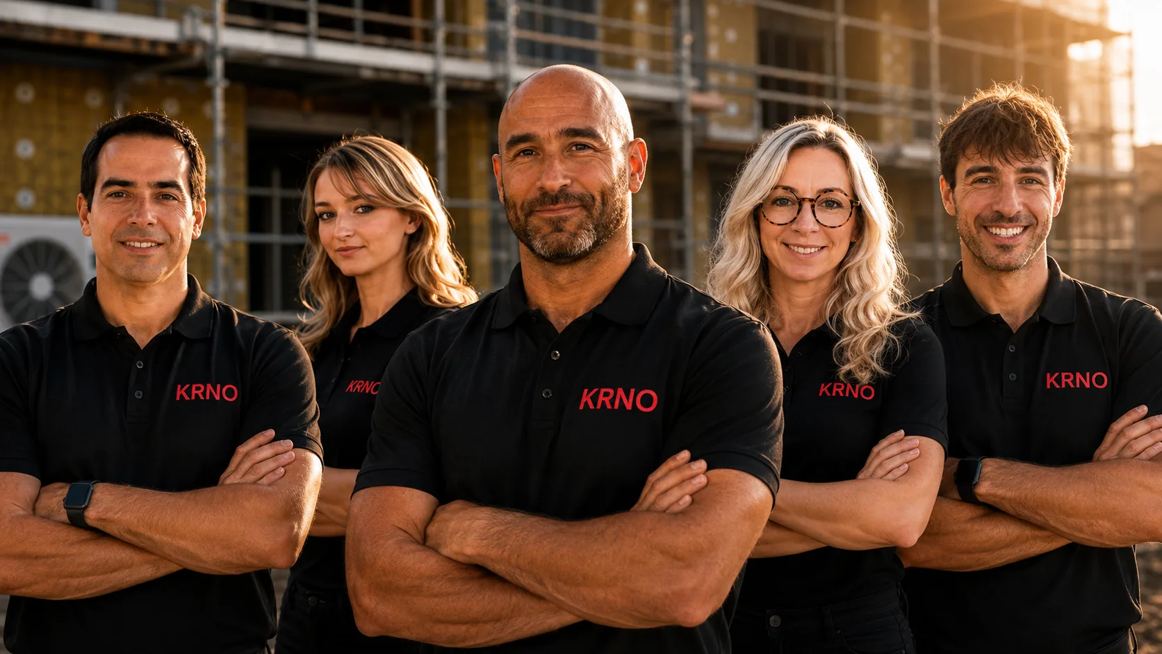 L'équipe KRNO sur un chantier